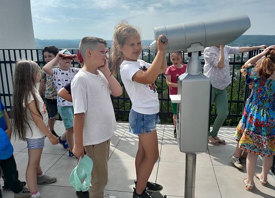 "Eko-obieg wody w domu" - zajęcia w Wieży Ciśnień - kl. I grafika