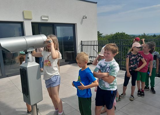 "Eko-obieg wody w domu" - zajęcia w Wieży Ciśnień - kl. I grafika