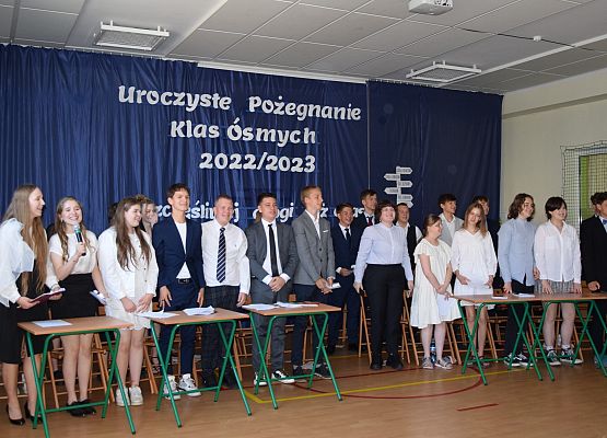 Uroczyste pożegnanie klasy VIII a i VIII b grafika