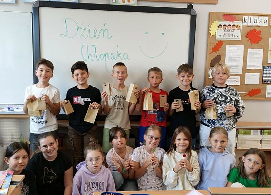 Dzień Chłopaka w klasie trzeciej grafika