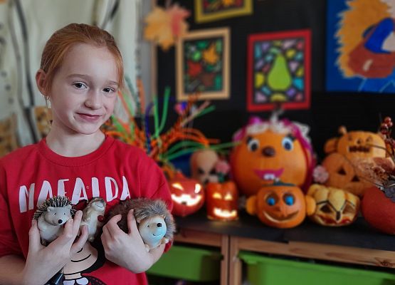 Jesienne dynie w kl.2 grafika