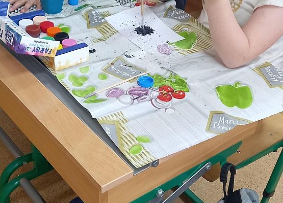 LEKCJA KLEKSOGRAFII W KLASIE IV A grafika