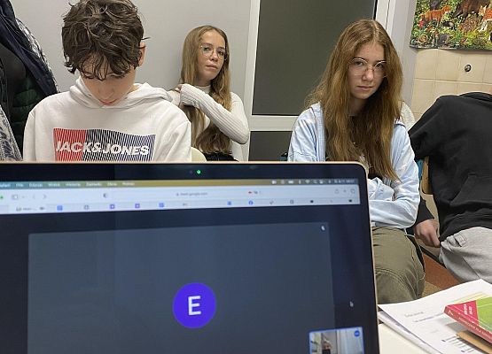 Spotkanie uczniów grafika