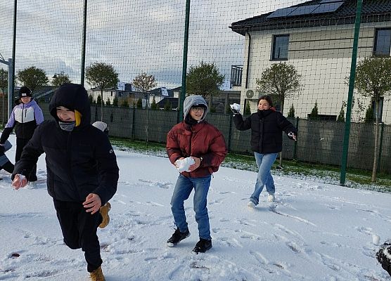 Pierwszy większy śnieg tej jesieni  grafika