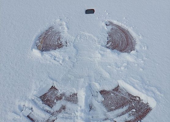 Pierwszy większy śnieg tej jesieni  grafika
