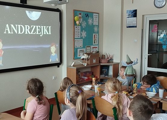 Andrzejki w klasie 1A grafika