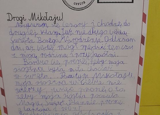 Piszemy listy do Mikołaja! grafika