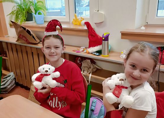 Mikołajki w klasie trzeciej grafika