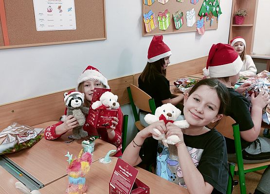 Mikołajki w klasie trzeciej grafika