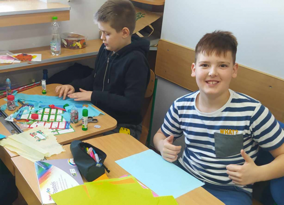 Wymiana kartek świątecznych - j. angielski grafika