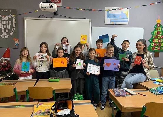 Wymiana kartek świątecznych - j. angielski grafika