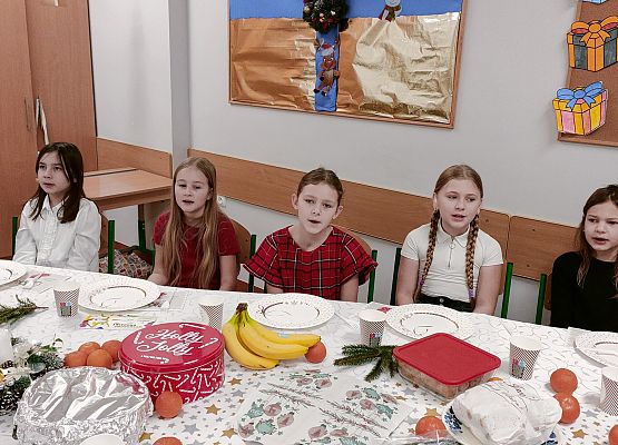 Wigilia w klasie trzeciej grafika