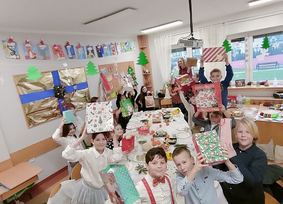 Wigilia w klasie trzeciej grafika