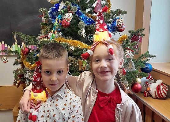 Wigilia w klasie drugiej grafika