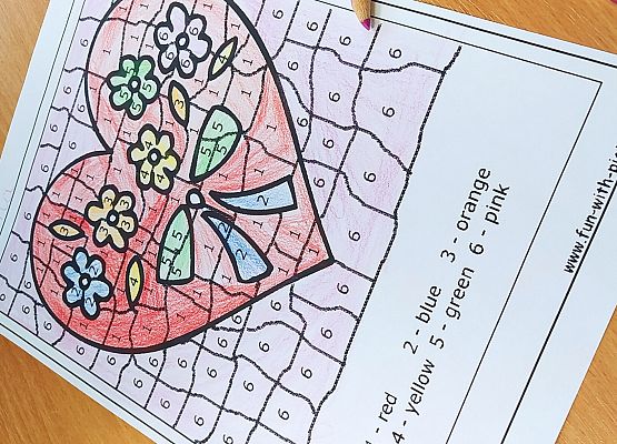 Valentine's Day w klasach pierwszych grafika