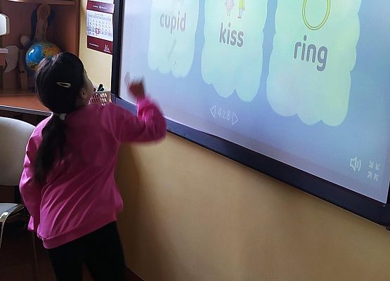 Valentine's Day w klasach pierwszych grafika