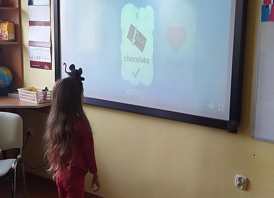 Valentine's Day w klasach pierwszych grafika