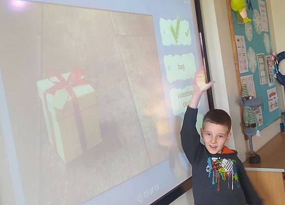 Valentine's Day w klasach pierwszych grafika