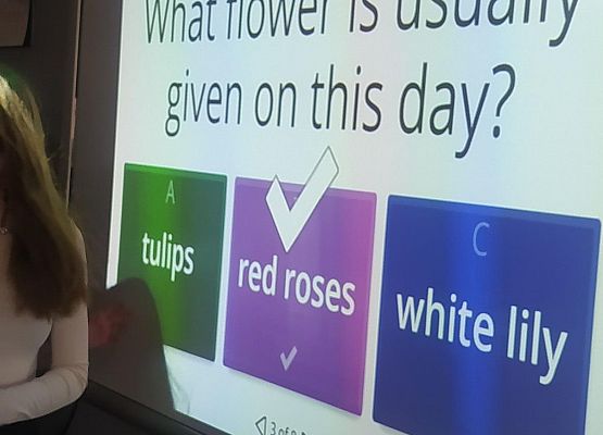 Valentine's Day w klasach czwartych grafika