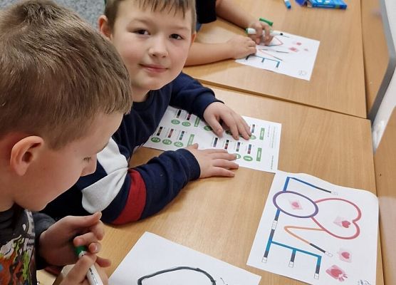 Kodowanie - Walentynki grafika