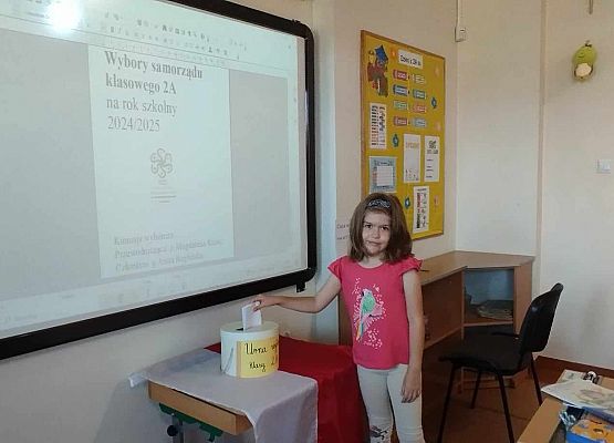 Wybory w klasie 2A grafika