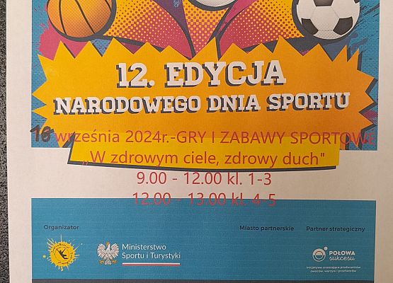 Narodowy Dzień Sportu  grafika
