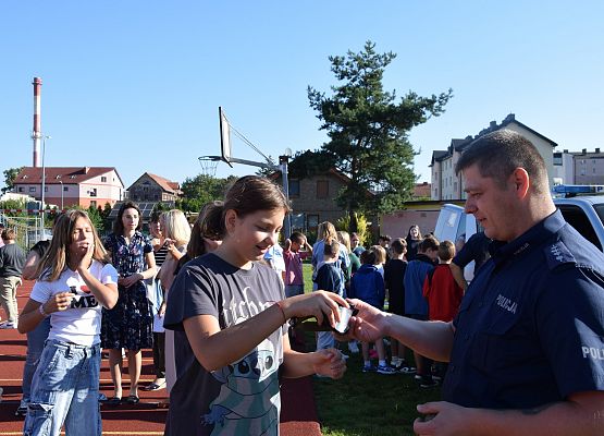 Wizyta Policji w naszej szkole grafika