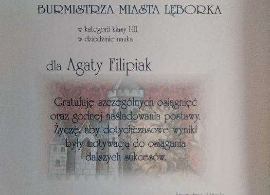 NAGRODY BURMISTRZA w kategorii NAUKA grafika