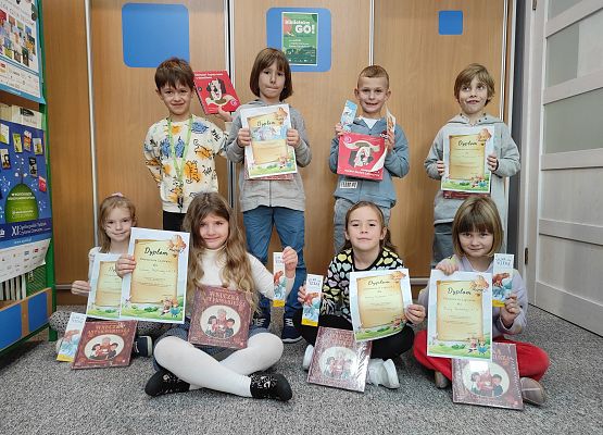 Pasowanie na Czytelnika grafika