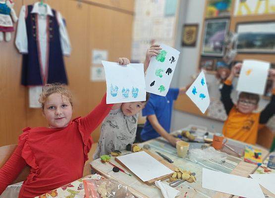 Ziemniaczane stempelki grafika