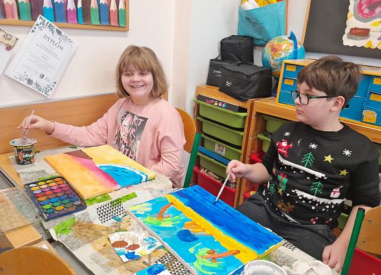 Wystawa ,,Na płótnie malowane" grafika