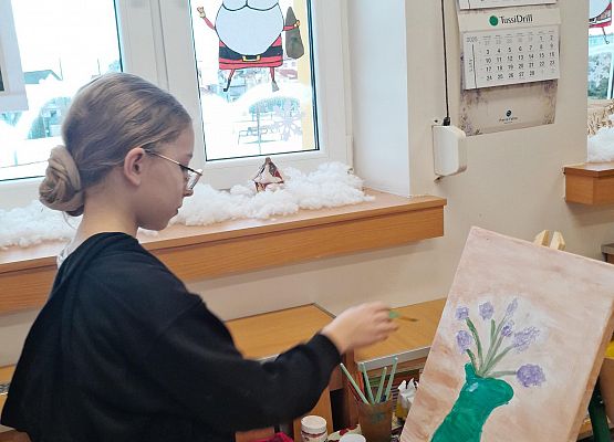 Wystawa ,,Na płótnie malowane" grafika