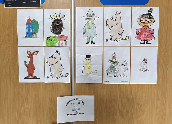 Udział w Ogólnopolskiej Akcji  "Czytamy Muminki" grafika