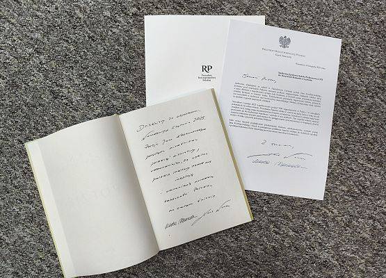 Podziękowanie od Prezydenta RP za udział w Narodowym Czytaniu 2025 grafika