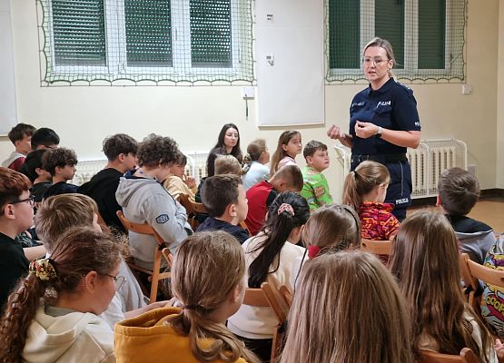 Bezpieczny uczeń - Spotkanie z Policją w ramach Tygodnia Profilaktyki grafika