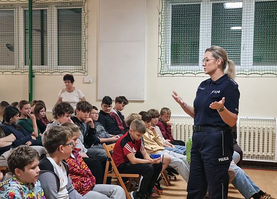 Bezpieczny uczeń - Spotkanie z Policją w ramach Tygodnia Profilaktyki grafika