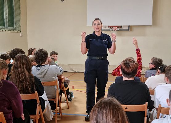 Bezpieczny uczeń - Spotkanie z Policją w ramach Tygodnia Profilaktyki grafika