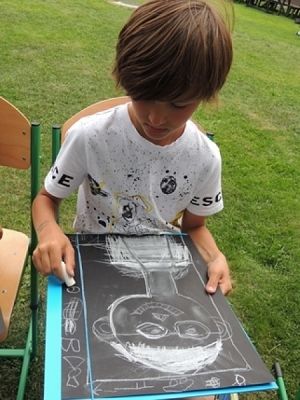  Grafika #11: PORTRET KOLEGI grafika