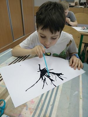  Grafika #0: KLEKSOGRAFIA grafika