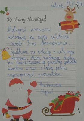  Grafika #3: LISTY DO ŚWIĘTEGO MIKOŁAJA grafika