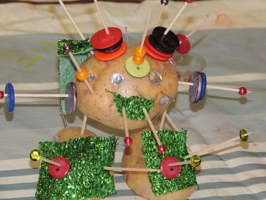  Grafika #14: "ZIEMNIACZANY KRÓL" grafika