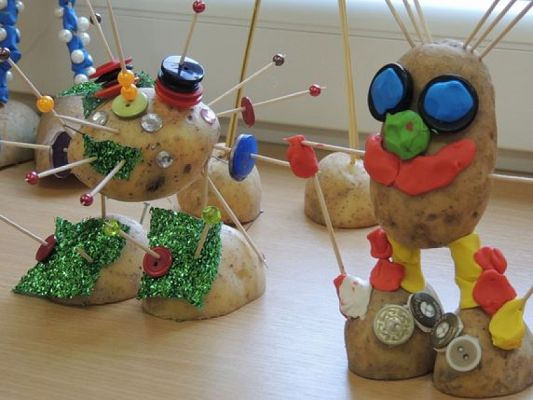  Grafika #15: "ZIEMNIACZANY KRÓL" grafika