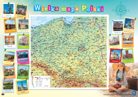  Grafika #9: WIELKA MAPA POLSKI – ogólnopolska wymiana pocztówkowa grafika