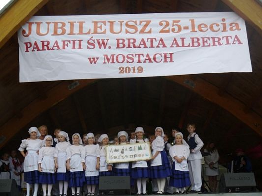 Grafika #11: Występ kaszubski w Mostach grafika