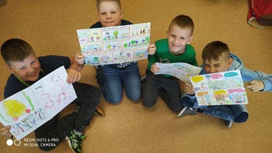  Grafika #0: Komiksy w wykonaniu uczniów klasy 2a grafika