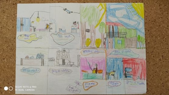  Grafika #1: Komiksy w wykonaniu uczniów klasy 2a grafika