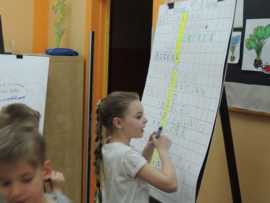  Grafika #8: ,,Północka w szkole klasy trzeciej grafika