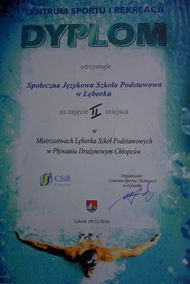  Grafika #8: Mistrzostwa Lęborka Szkół Podstawowych w Pływaniu Drużynowym Dziewcząt i Chłopców i Finał Powiatowy XLV Igrzysk Młodzieży Szkolnej Województwa Pomorskiego 2016/2017 grafika