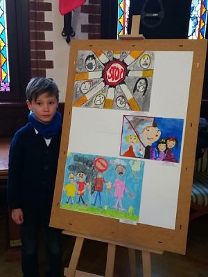  Grafika #0: WYRÓŻNIENIE W POWIATOWYM KONKURSIE PLASTYCZNYM ,,Nie pal przy mnie, proszę grafika