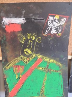  Grafika #13: Portret Józefa Piłsudskiego grafika